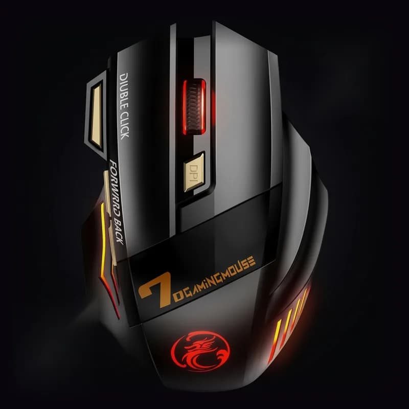 Wireless gaming mouse with side buttons